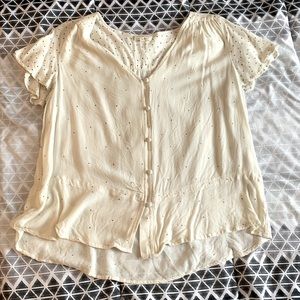 Lucky Brand Button Up Blouse